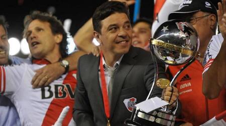 Marcelo Gallardo, campeón Sudamericana 2014