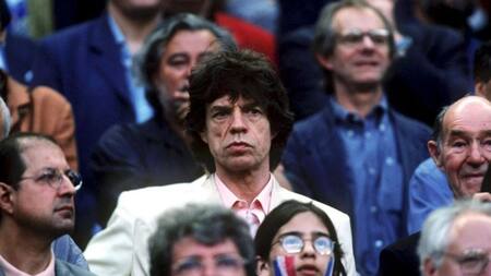 Mick Jagger en el Mundial 1998. Foto: NA.