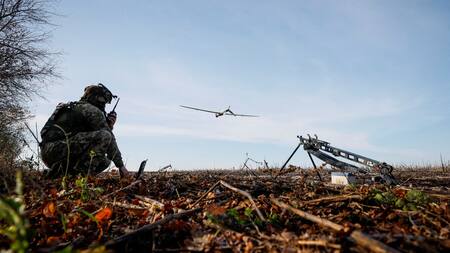 Prueban drones shark en el Ejército ucraniano. Foto: Reuters.