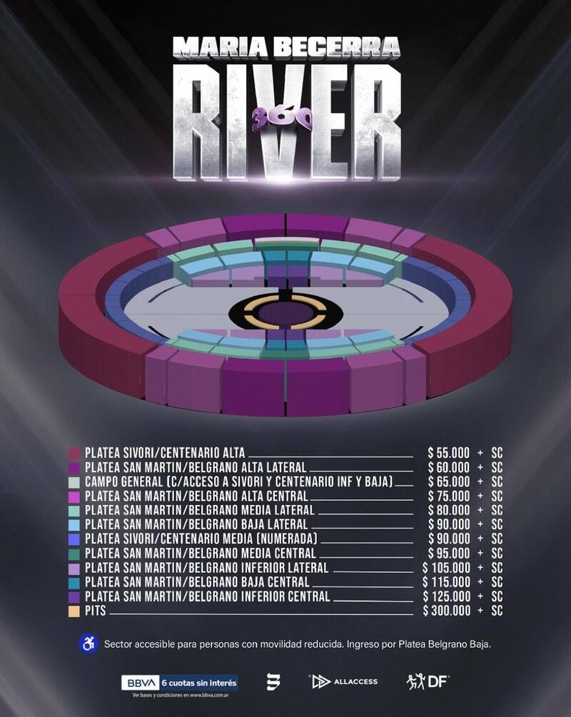 María Becerra vuelve a River con un show 360° y entradas desde $55.000 ...