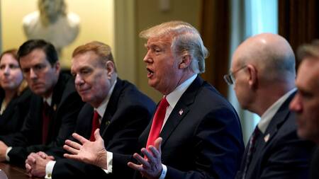 Donald Trump - Reunión con ministros (Reuters)