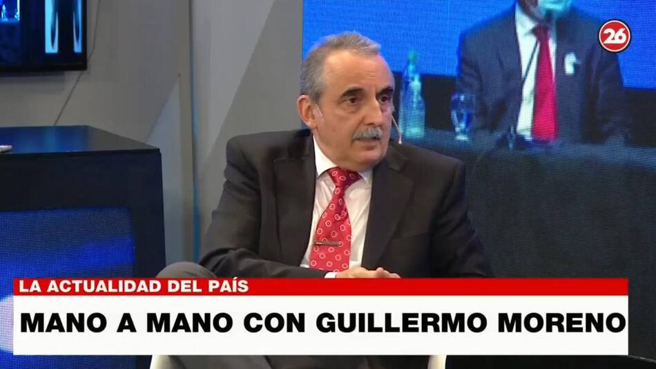 Guillermo Moreno, peronismo, Canal 26