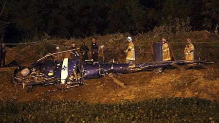 Helicóptero derribado en favela de Río