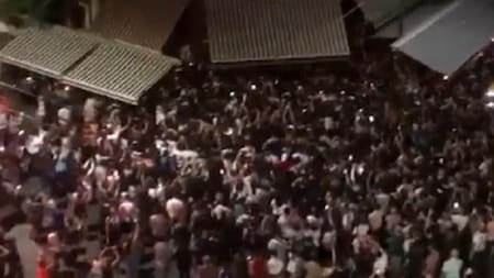 Messi fue con su familia a una parrilla en Palermo, foto captura