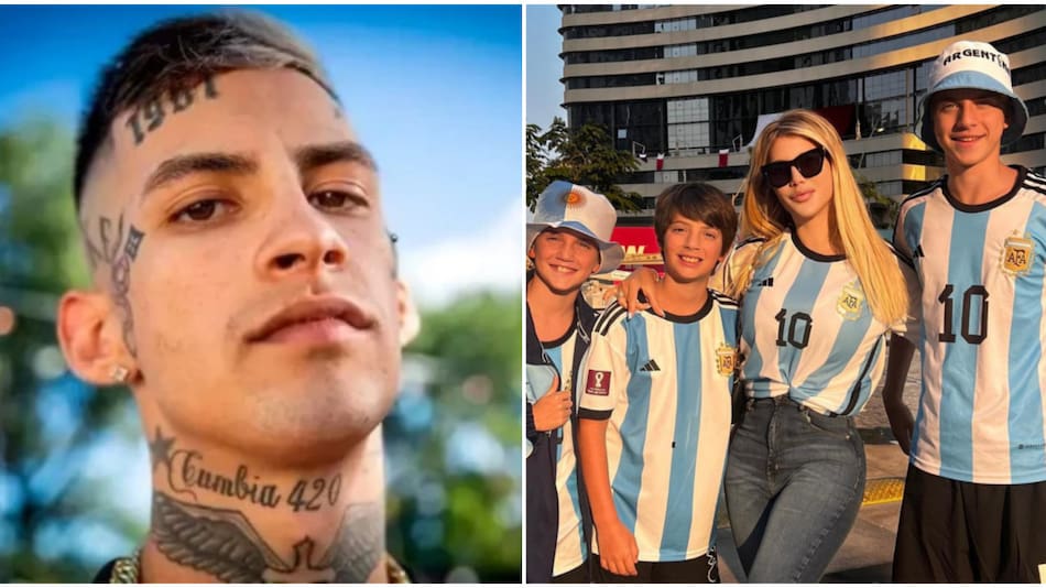 L-Gante habló sobre la relación que mantiene con los hijos varones de Wanda Nara. Foto: Instagram.