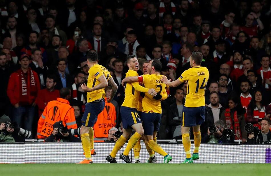 Arsenal vs. Atlético Madrid - Europa League - Fútbol internacional (Reuters)
