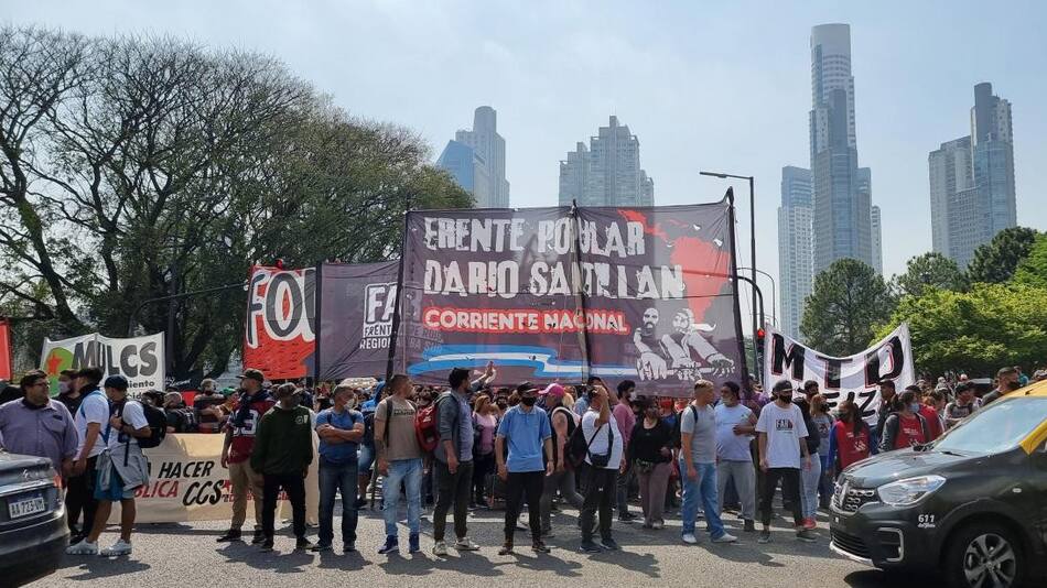 Jornada piquetera, cortes en la Ciudad