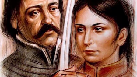 Una de las tantas ilustraciones sobre la pareja