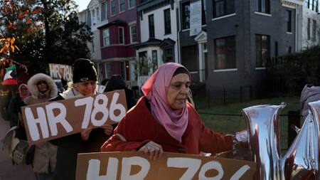 En Washington, las protestas en pedido de un cese al fuego en Gaza son recurrentes. Foto: Reuters