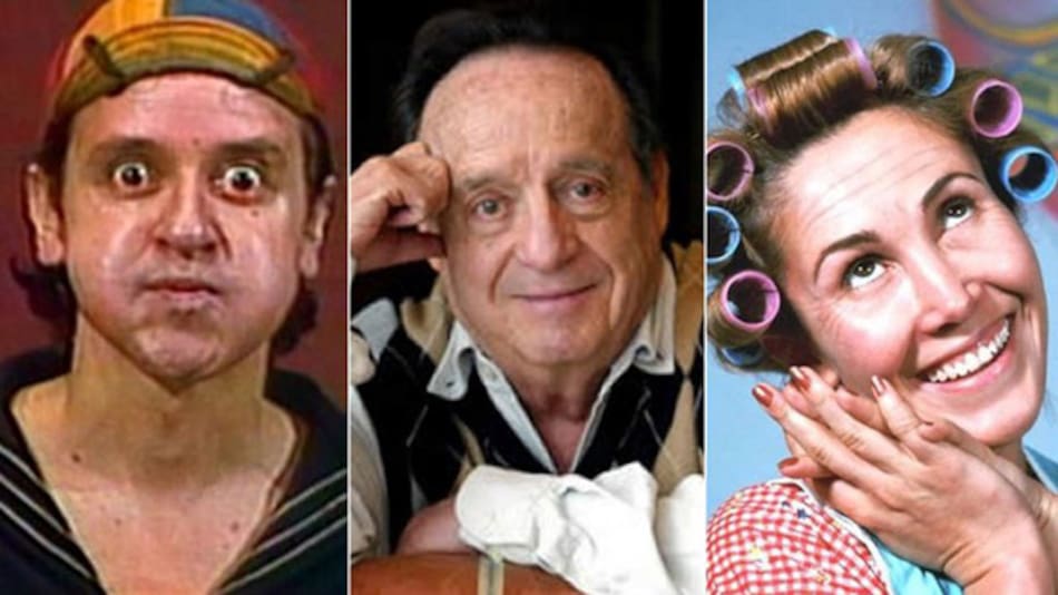 Florinda Meza, Roberto Gómez Bolaños y Carlos Villagrán