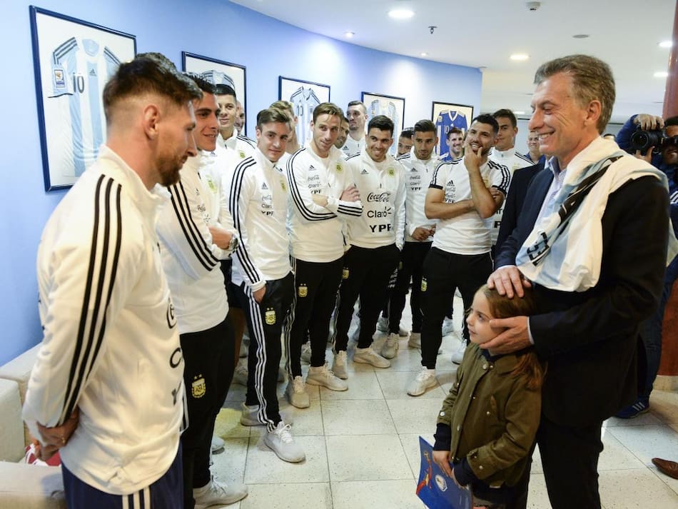 Mauricio Macri despide a la Selección Argentina - NA -