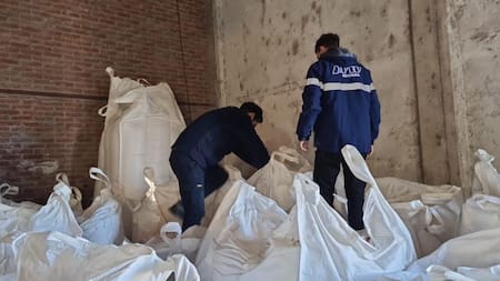 Operativo por exportación irregular de maíz partido. Foto: Aduana.