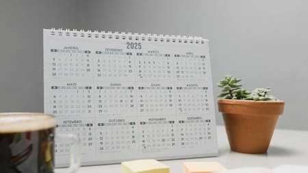Calendario, feriado. Foto: Pexels.