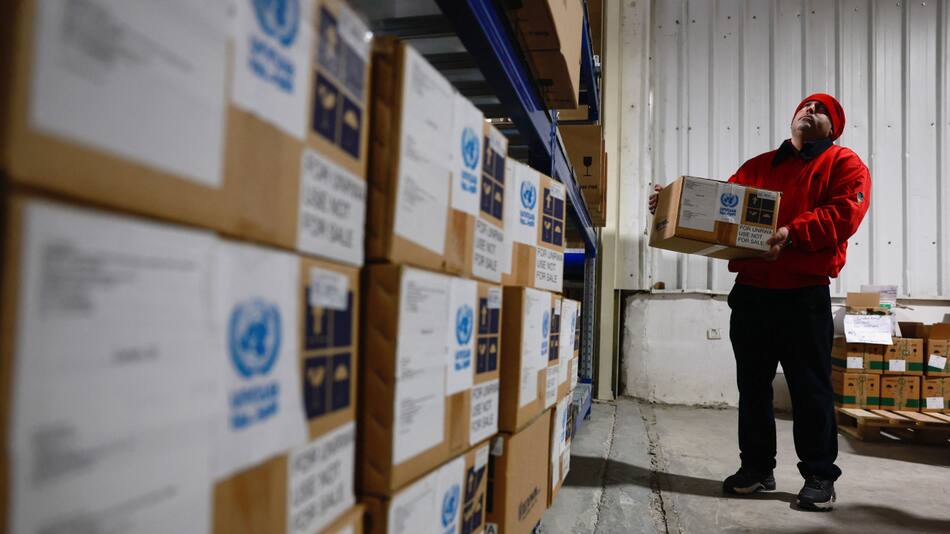 Ayuda humanitaria en la Franja de Gaza. Foto: Reuters