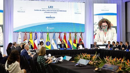 Antesala a la cumbre del Mercosur. Foto: EFE.
