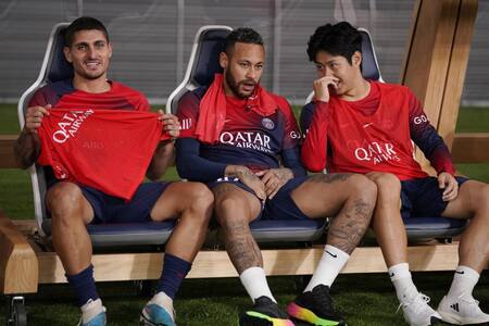 Neymar y Marco Verratti no participaron de la pretemporada con el PSG. Foto: EFE.