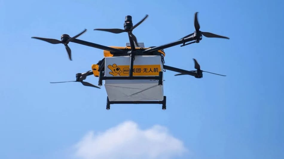 Drones delivery en China.