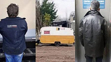 La casa rodante donde tuvieron sometida a la víctima. Foto: NA.