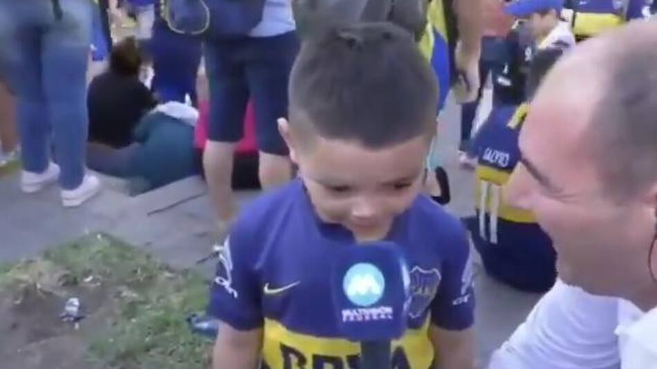 Nene hincha de Boca, viral
