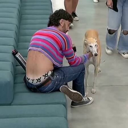 Paris ya instalada en la casa de Gran Hermano. Foto: captura Telefe.