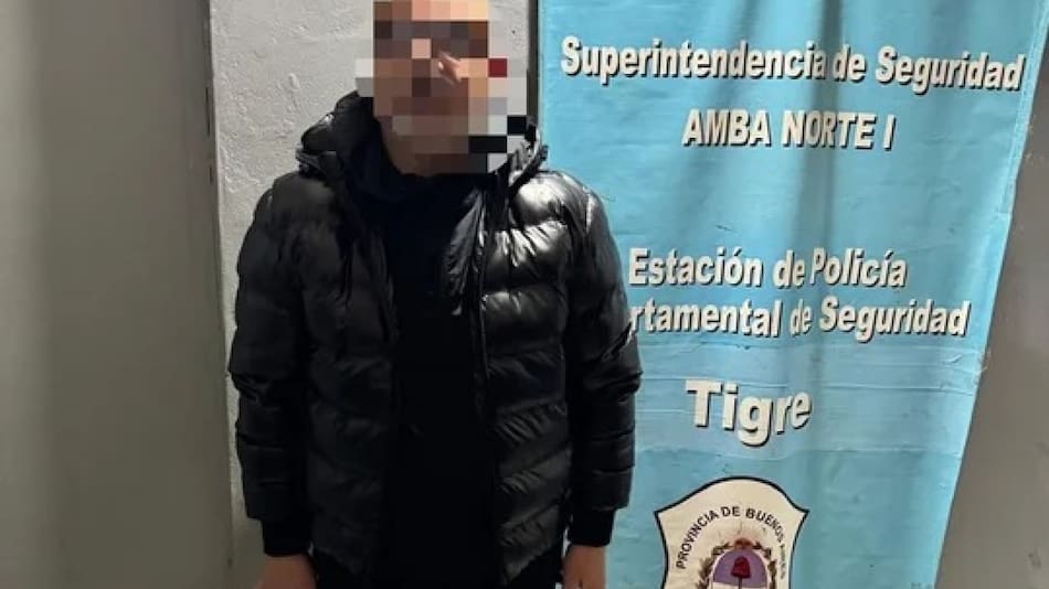 Detención de Martín Sendoa, representante de futbolistas. Foto: NA.
