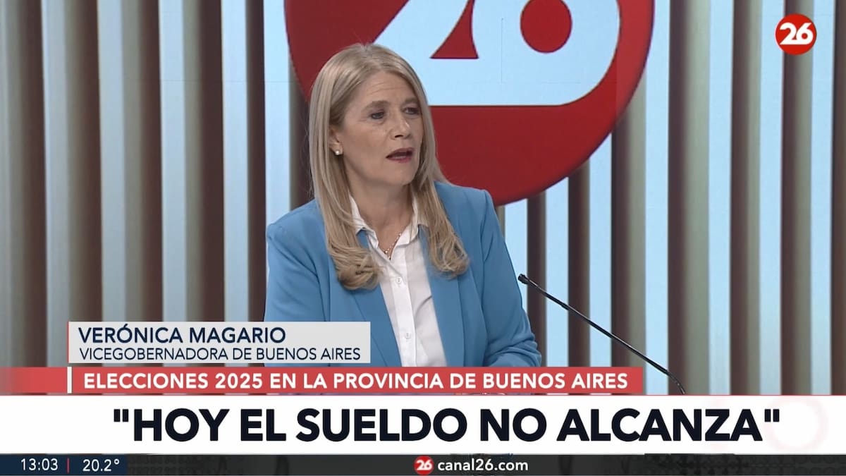 Verónica Magario en Canal 26.