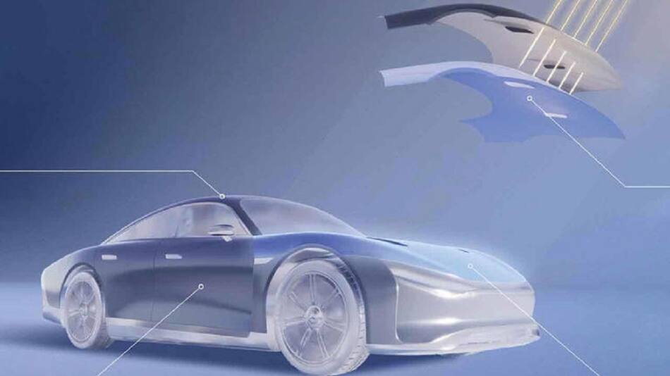 Pintura solar de Mercedes Benz. Foto: Mercedes Benz