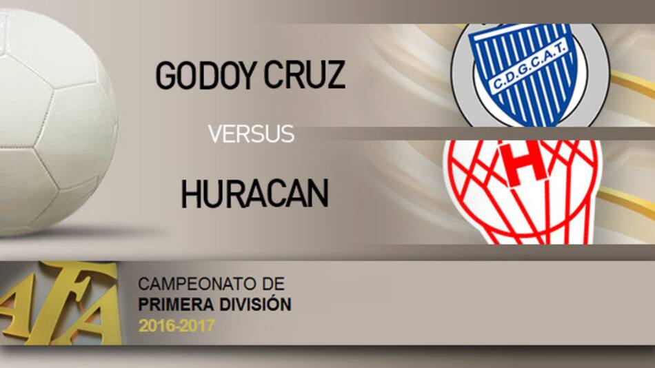 Fútbol Primera División 2016-17 - Godoy Cruz vs. Huracán