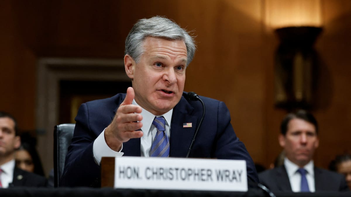 Christian Wray, director del FBI. Foto: Reuters.