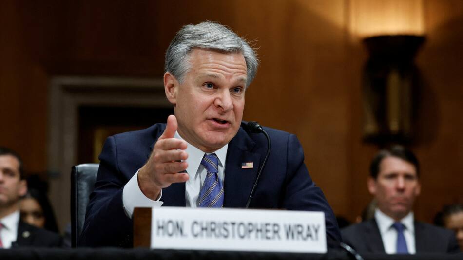 Christian Wray, director del FBI. Foto: Reuters.