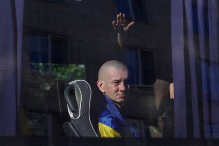 Canje de prisioneros entre Ucrania y Rusia. Foto: Reuters/Valentyn Ogirenko