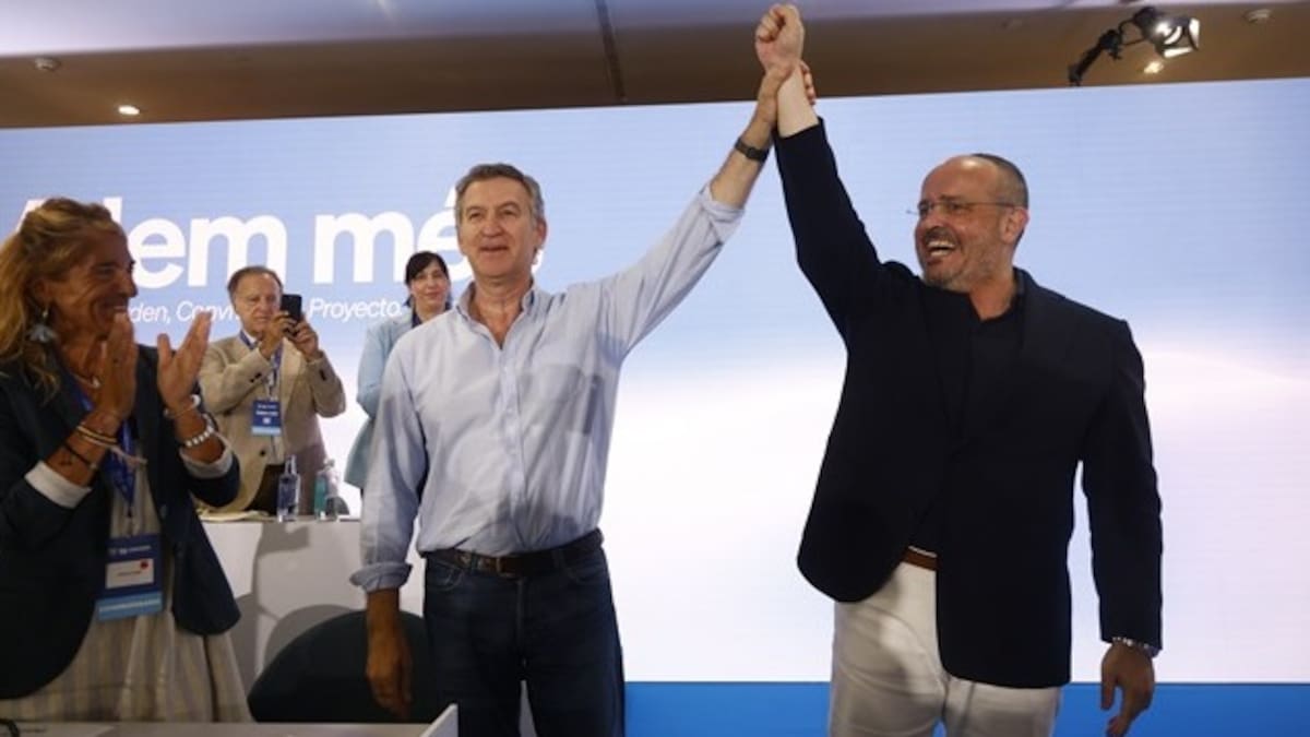 Alberto Núñez Feijóo en Cataluña.