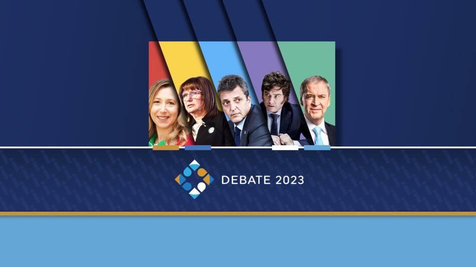 Debate presidencial 2023. Foto: Canal 26.