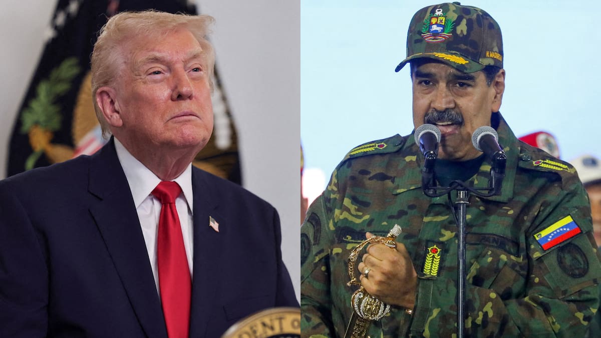 Donald Trump y Nicolás Maduro.