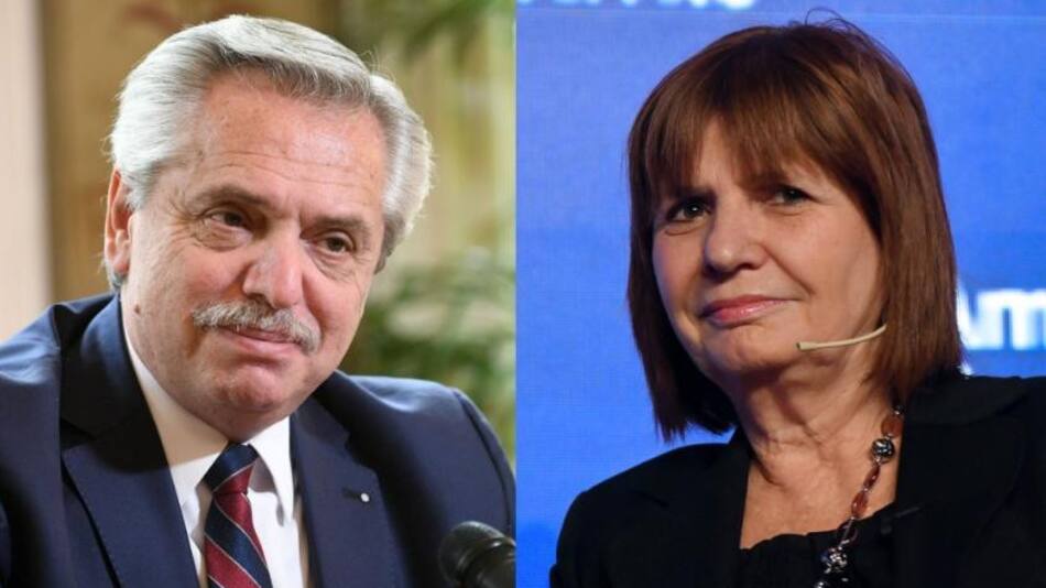 Alberto Fernández y Patricia Bullrich. Foto: NA.