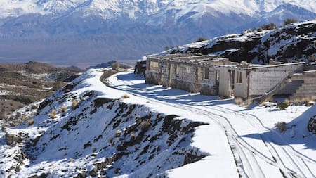 La ciudad fantasma de Paramillos, Mendoza. Foto: Instagram.
