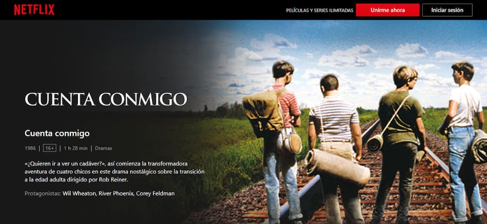 "Cuenta Conmigo". Foto: Netflix.