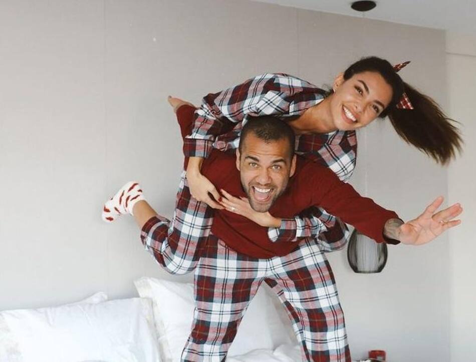 La última foto de Joana Sanz con Dani Alves. Foto: Instagram @joanasanz.