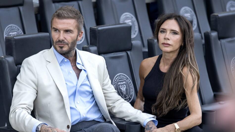 David Beckham y Victoria Beckham. Foto: EFE.