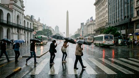 Lluvias y tormentas sobre Buenos Aires.