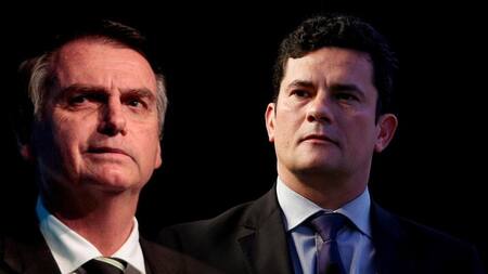 Jair Bolsonaro y Sergio Moro, Gobierno de Brasil, juez, ministro, política, internacionales