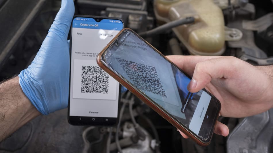 Pago con Código QR. Foto: NA