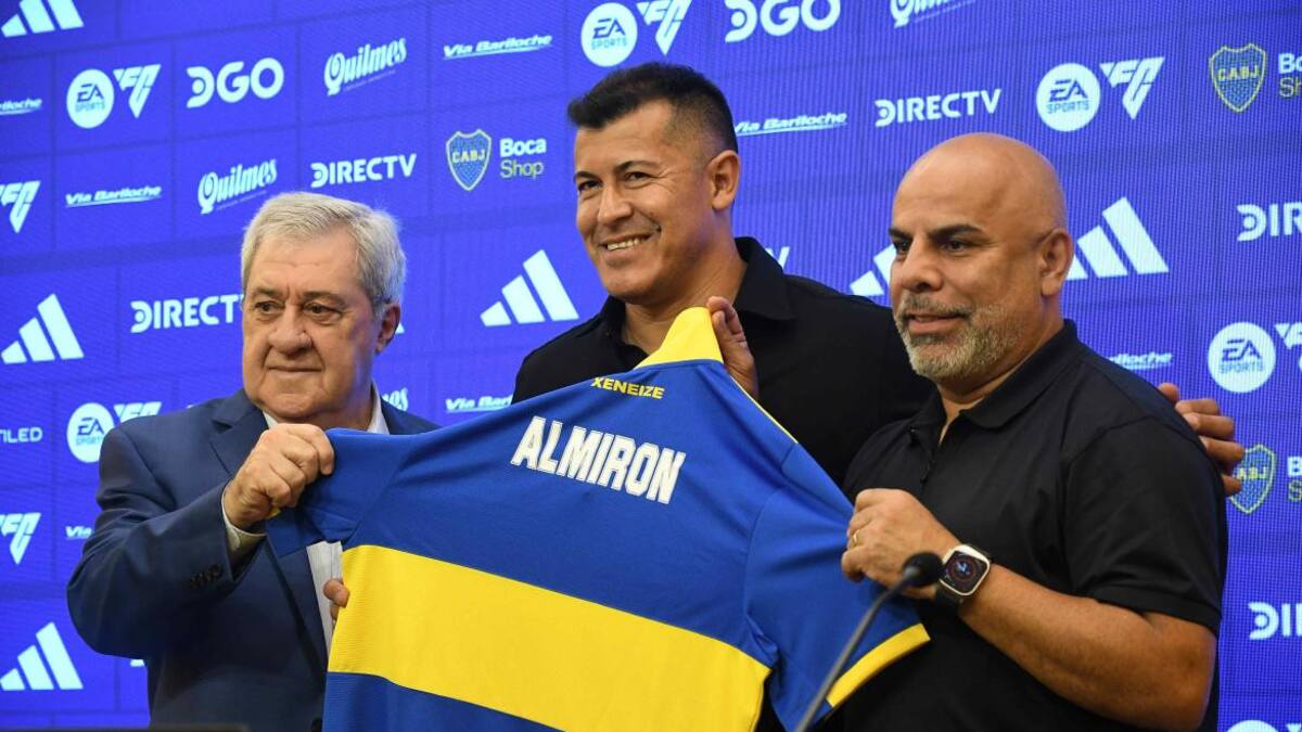 Jorge Almirón fue presentado como nuevo DT de Boca. Foto: Télam