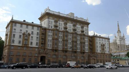 La embajada de Estados Unidos en Moscú. Foto: EFE