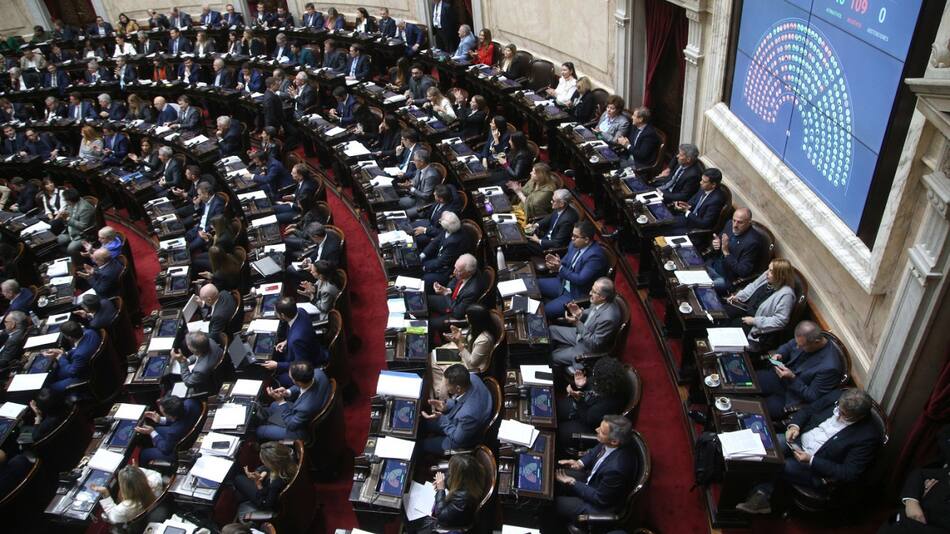 Debate de la Ley Bases en Diputados. Foto: NA