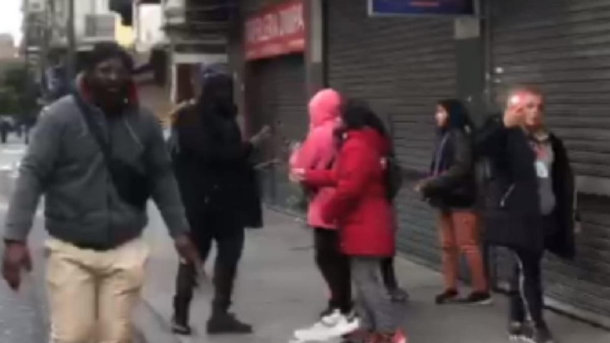 Pelea en barrio de Once, Foto NA