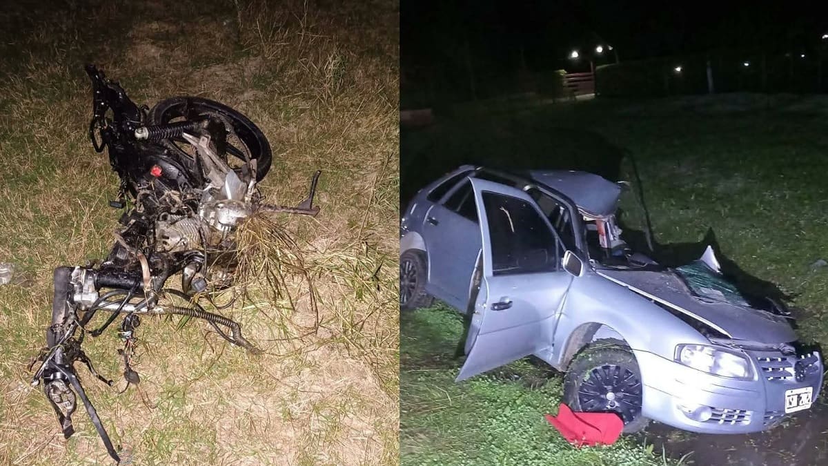 Tragedia en Chaco: un futbolista de 18 años murió tras un choque entre una moto y un auto en la Ruta 11