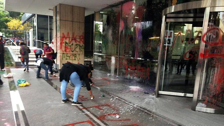 Paro 30 de abril, incidentes, pintadas y detenidos, NA