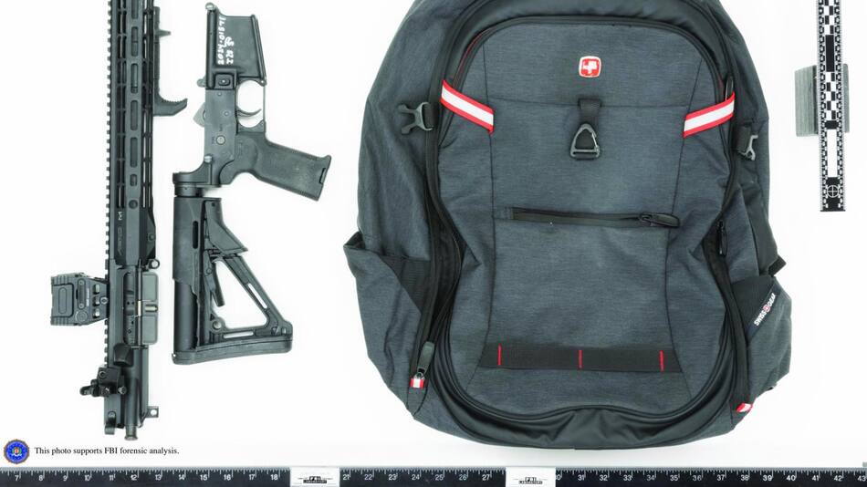 El FBI publicó este miércoles fotografías del arma utilizada en el intento de asesinato contra el expresidente Donald Trump. EFE