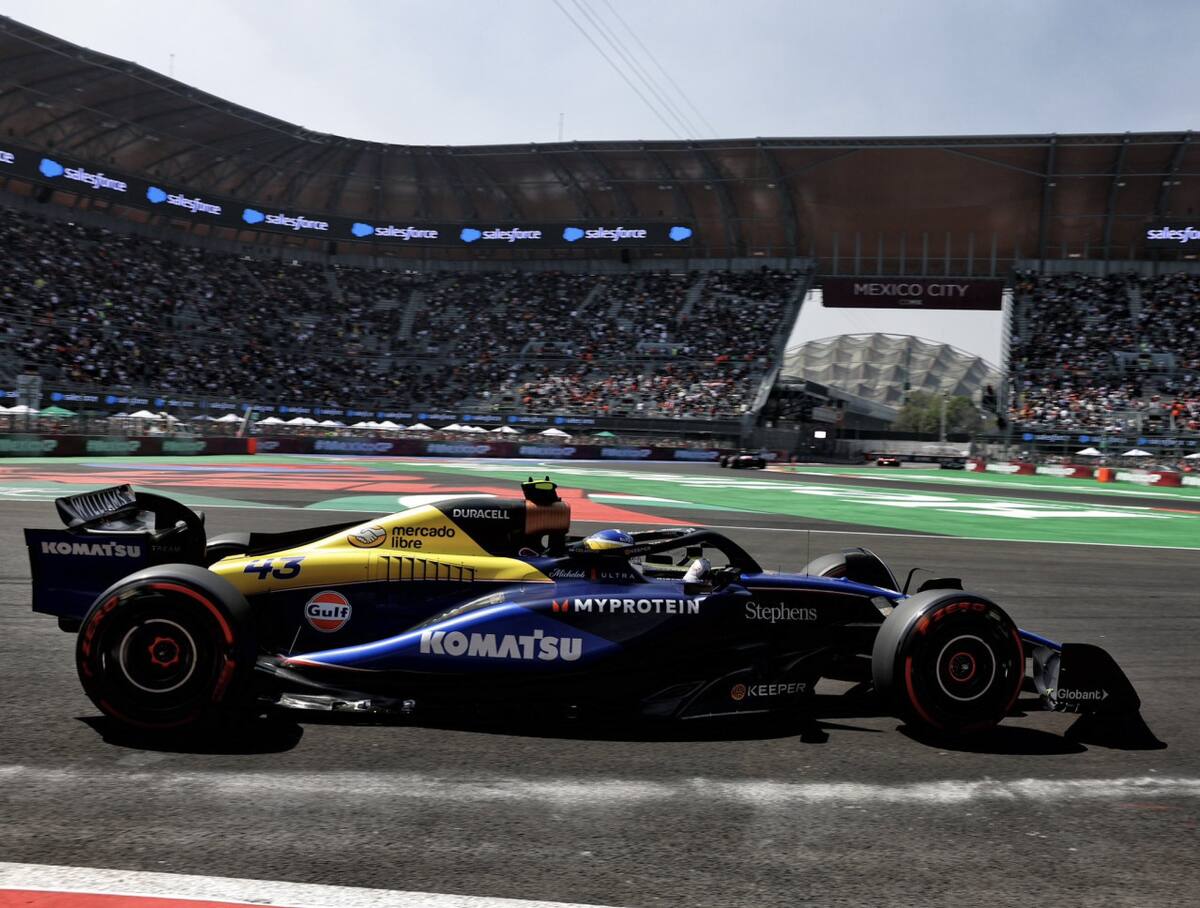 Franco Colapinto, Gran Premio de México. Foto: X @WilliamsRacing